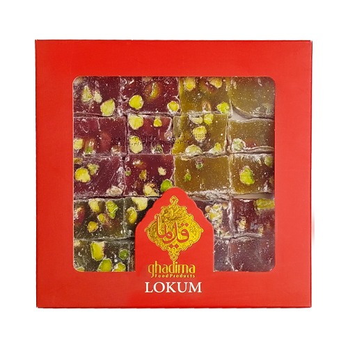 لوکومیوه ای  مکعبی مغزدار- 400گرم
